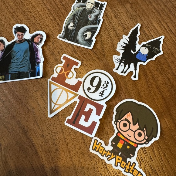 Harry Potter & The Order of the Phoenix Vinyl Diecut Stickers Pack of 5 New - Picture 2 of 2